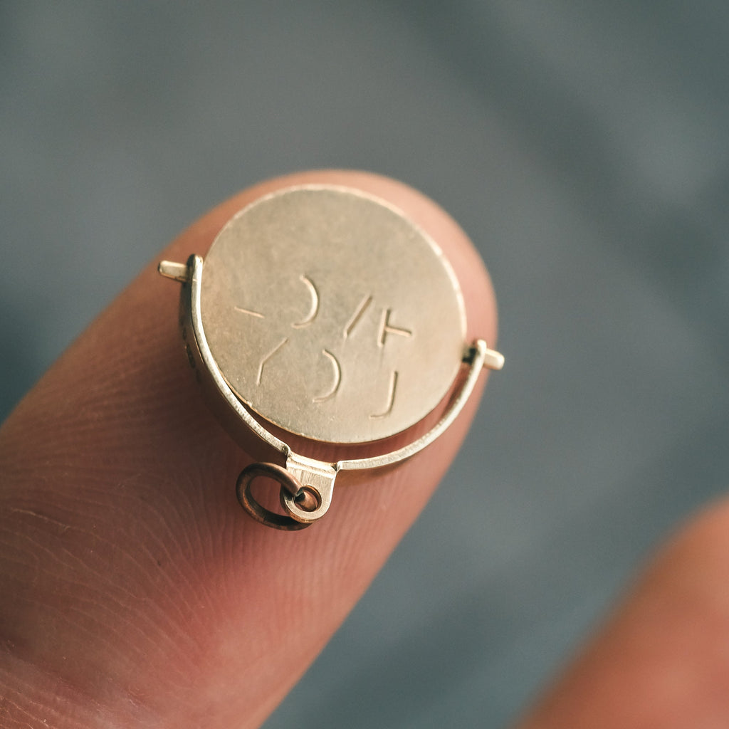 Vintage I LOVE YOU Spinner Charm - Lost Owl Jewelry