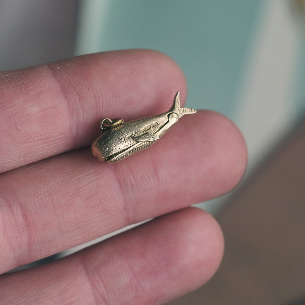 Vintage Jonah & The Whale Charm - Lost Owl Jewelry