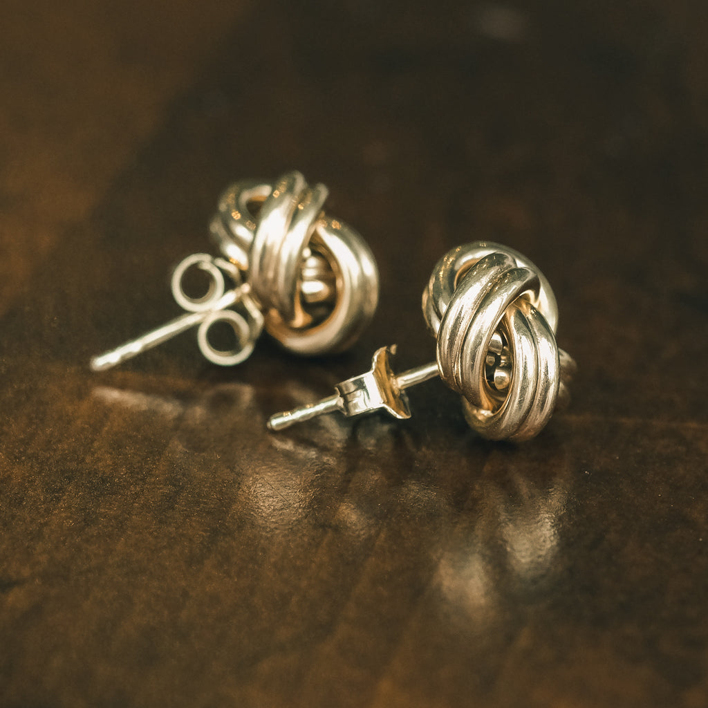 Vintage Love Knot Earrings - Lost Owl Jewelry