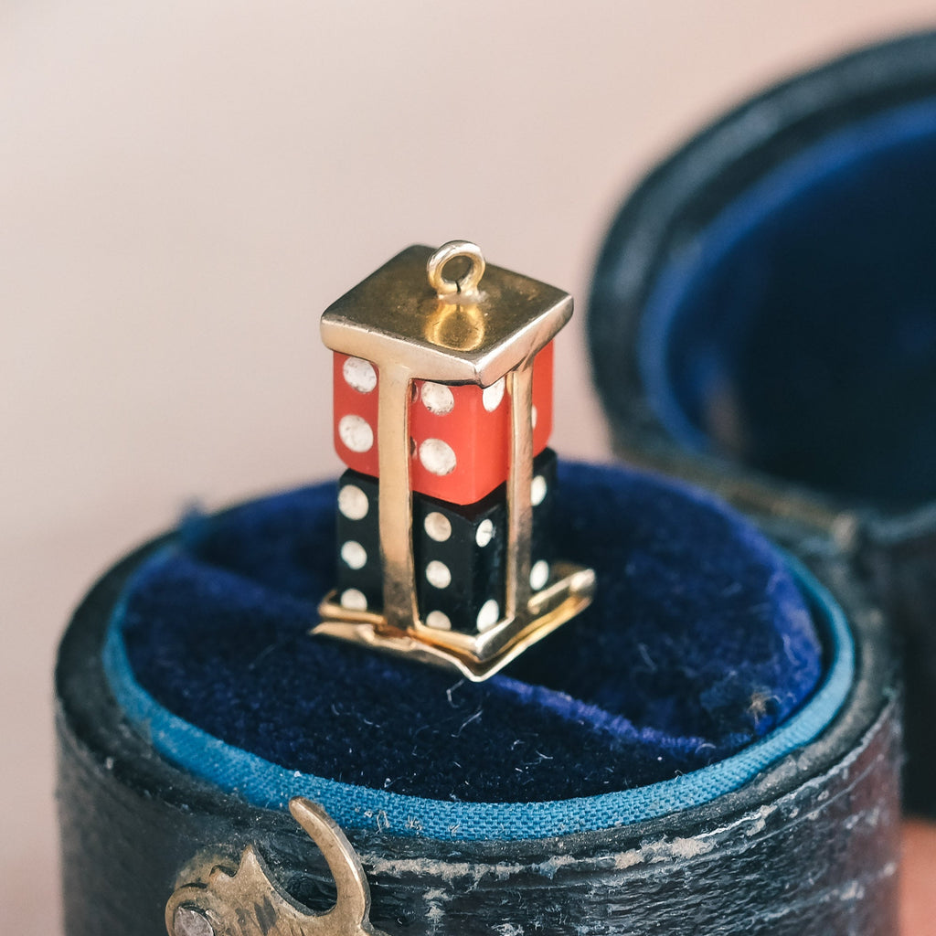 Vintage Lucky Dice Charm - Lost Owl Jewelry