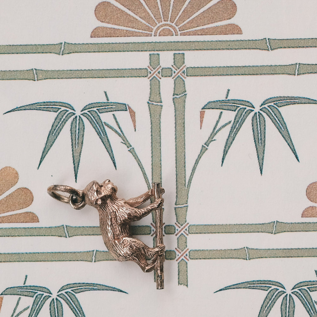Vintage Monkey Charm - Lost Owl Jewelry