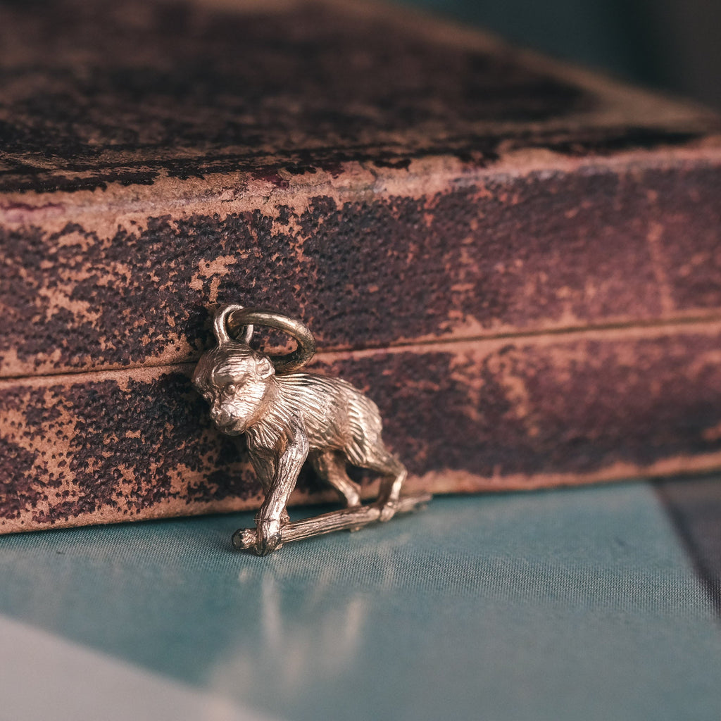 Vintage Monkey Charm - Lost Owl Jewelry