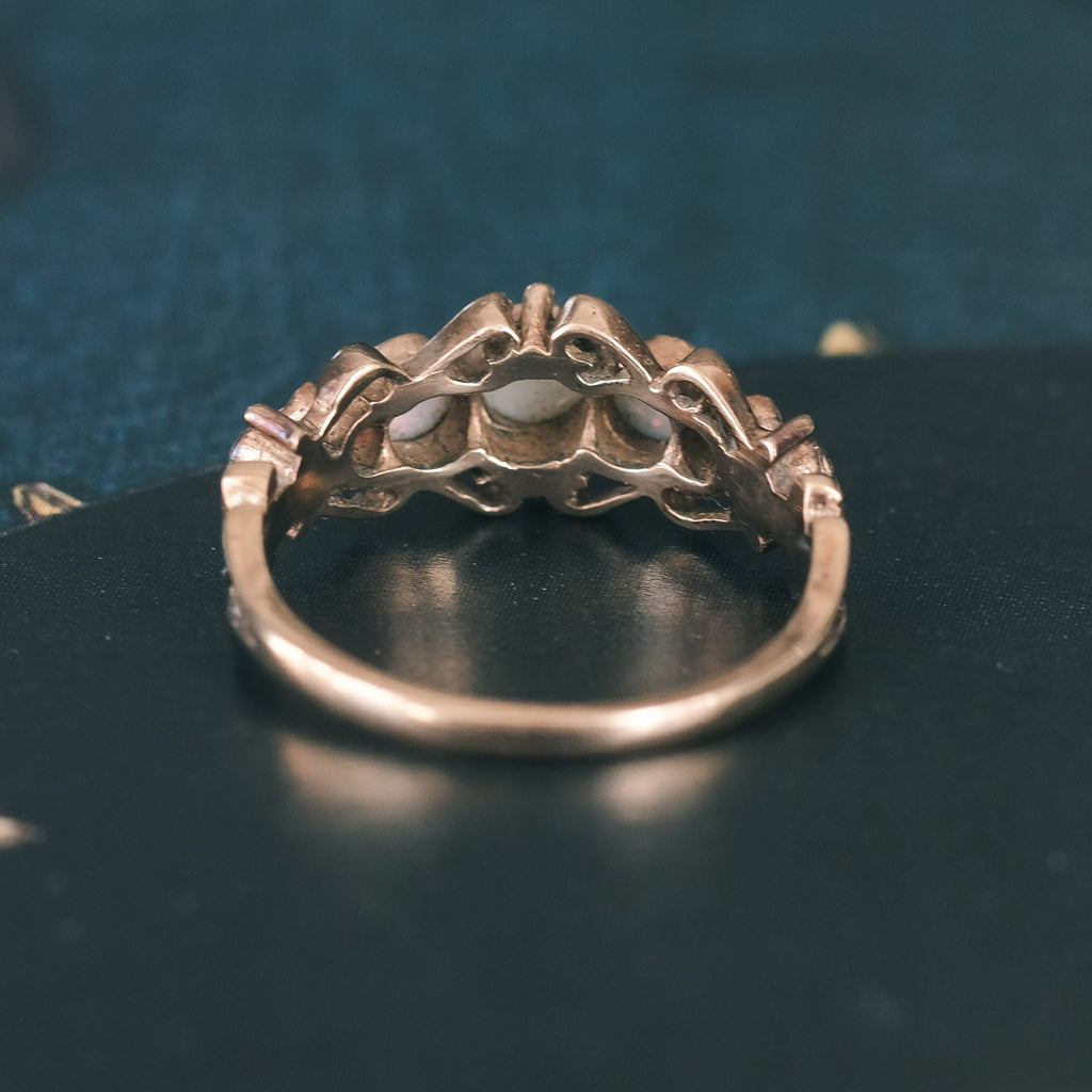 Vintage Opal 5 - Stone Ring - Lost Owl Jewelry