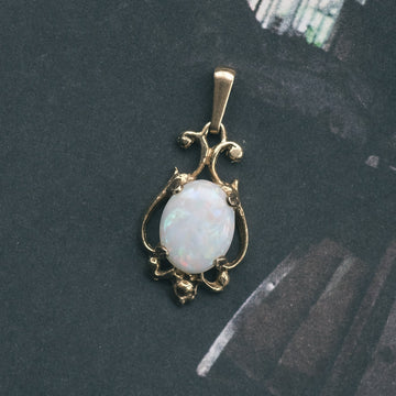 Vintage Opal Pendant - Lost Owl Jewelry