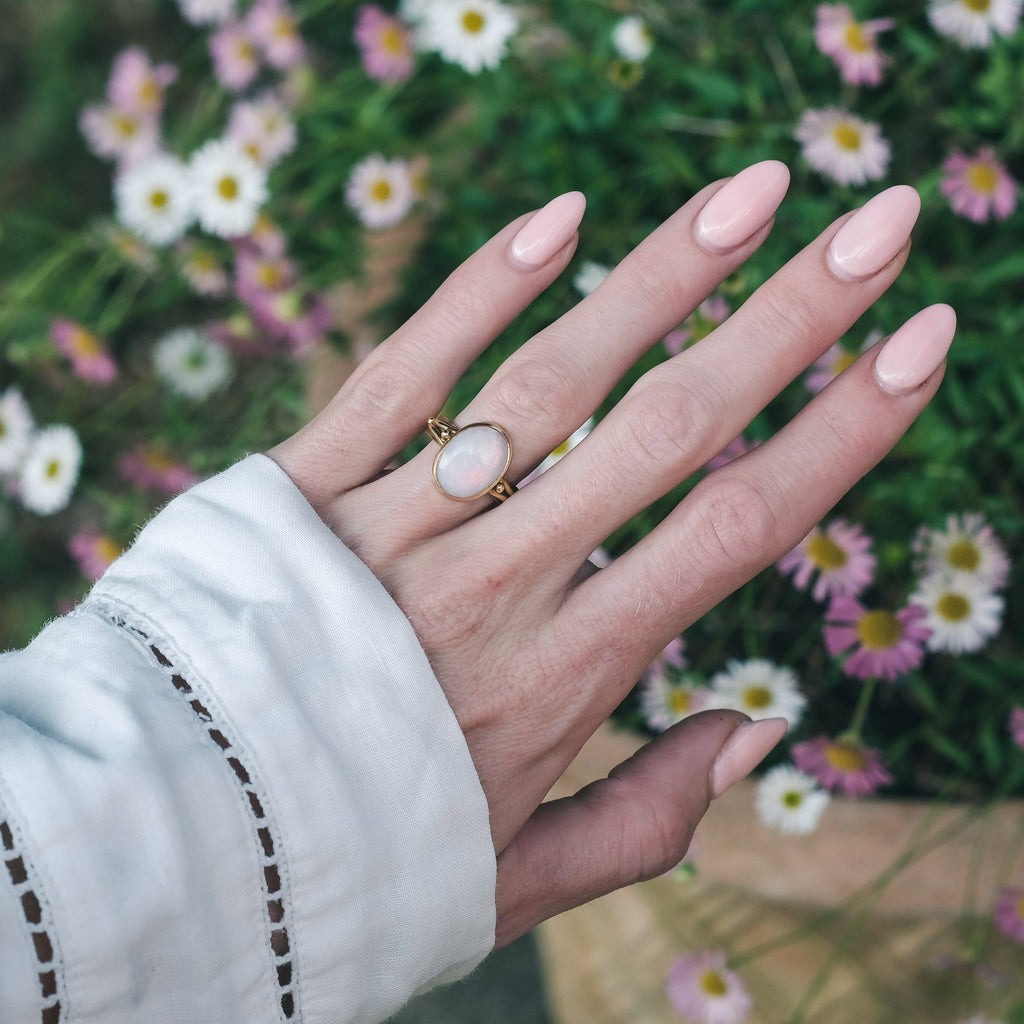 Vintage Opal Ring - Lost Owl Jewelry