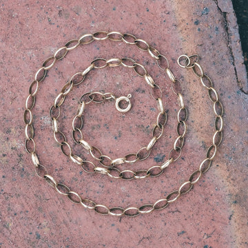 Vintage Oval Belcher Chain - Lost Owl Jewelry