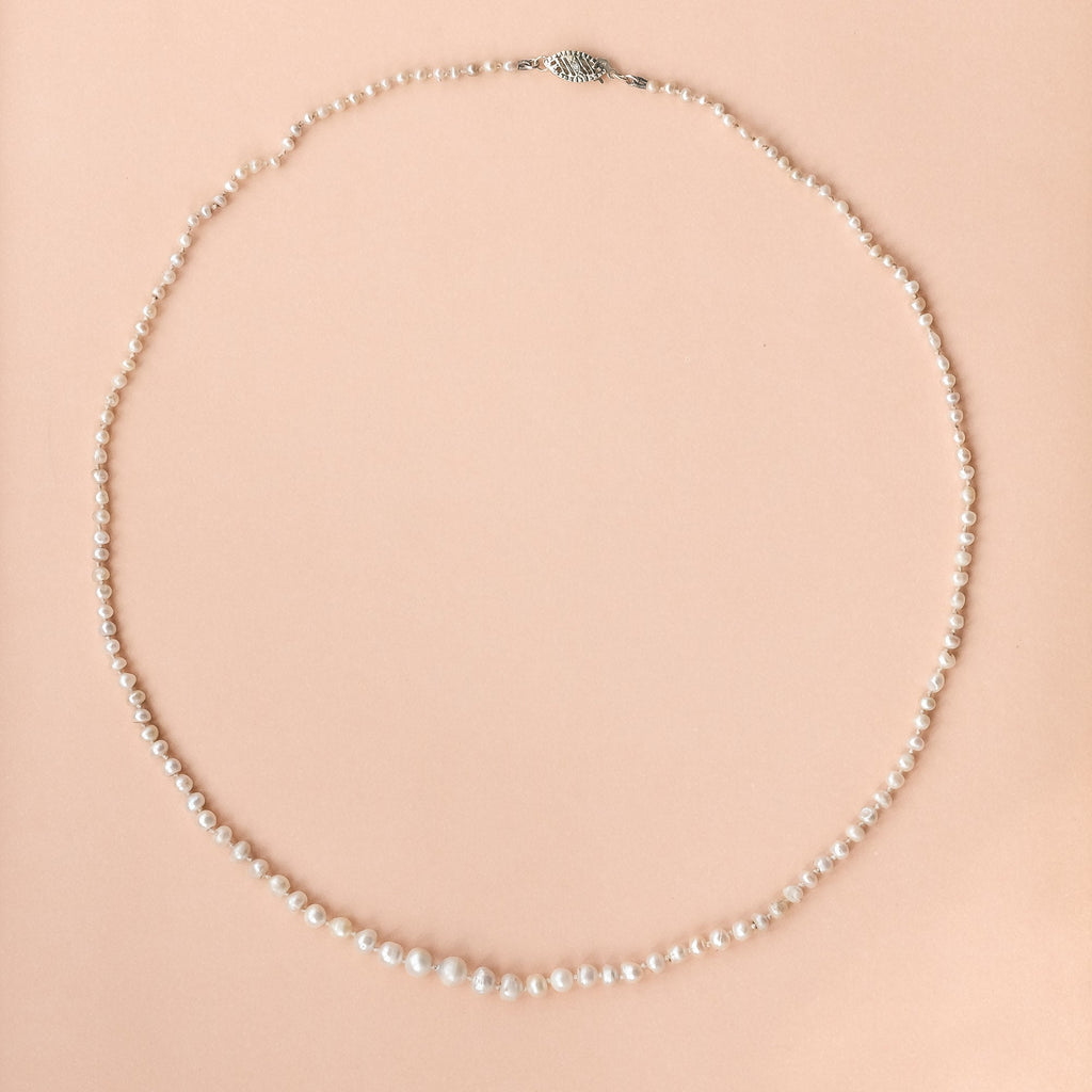 Vintage Pearl Necklace - Lost Owl Jewelry