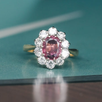 Vintage Ruby Cluster Ring - Lost Owl Jewelry