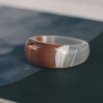 Vintage Sardonyx Hololith Ring - Lost Owl Jewelry