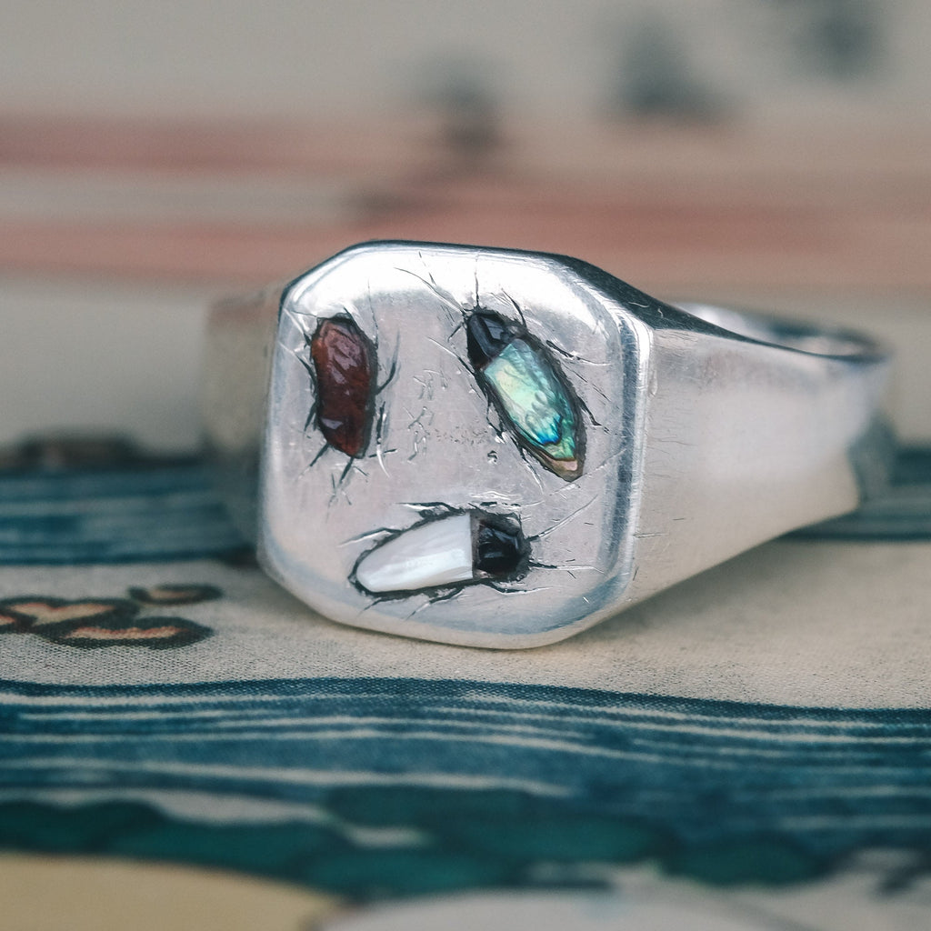 Vintage Shibayama Bugs Ring - Lost Owl Jewelry