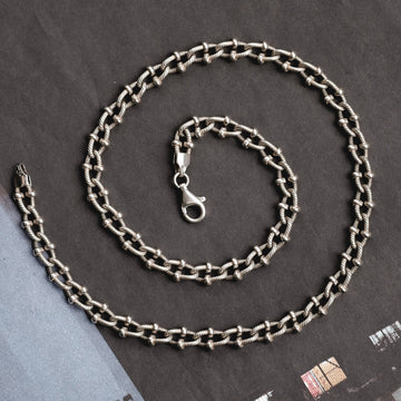 Vintage Silver Chain Necklace - Lost Owl Jewelry