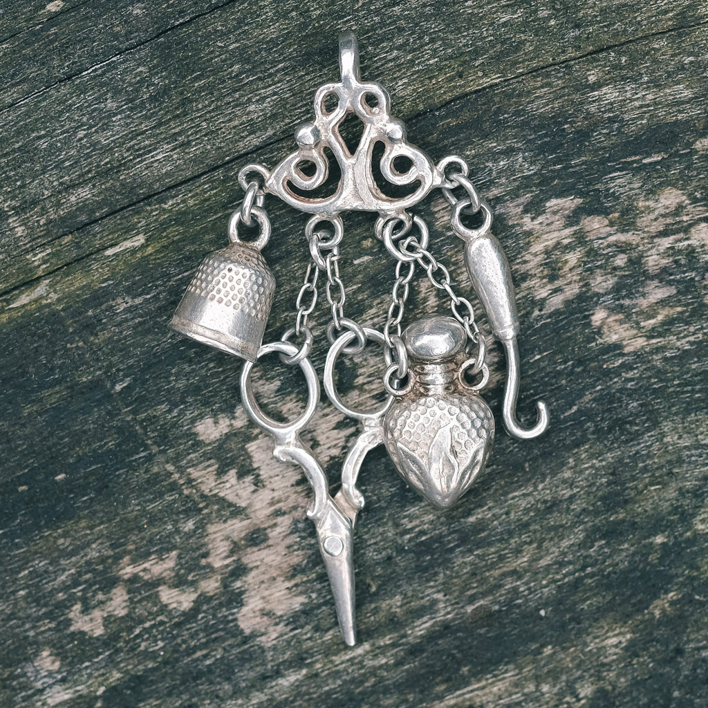 Vintage Silver Seamstress Charms - Lost Owl Jewelry