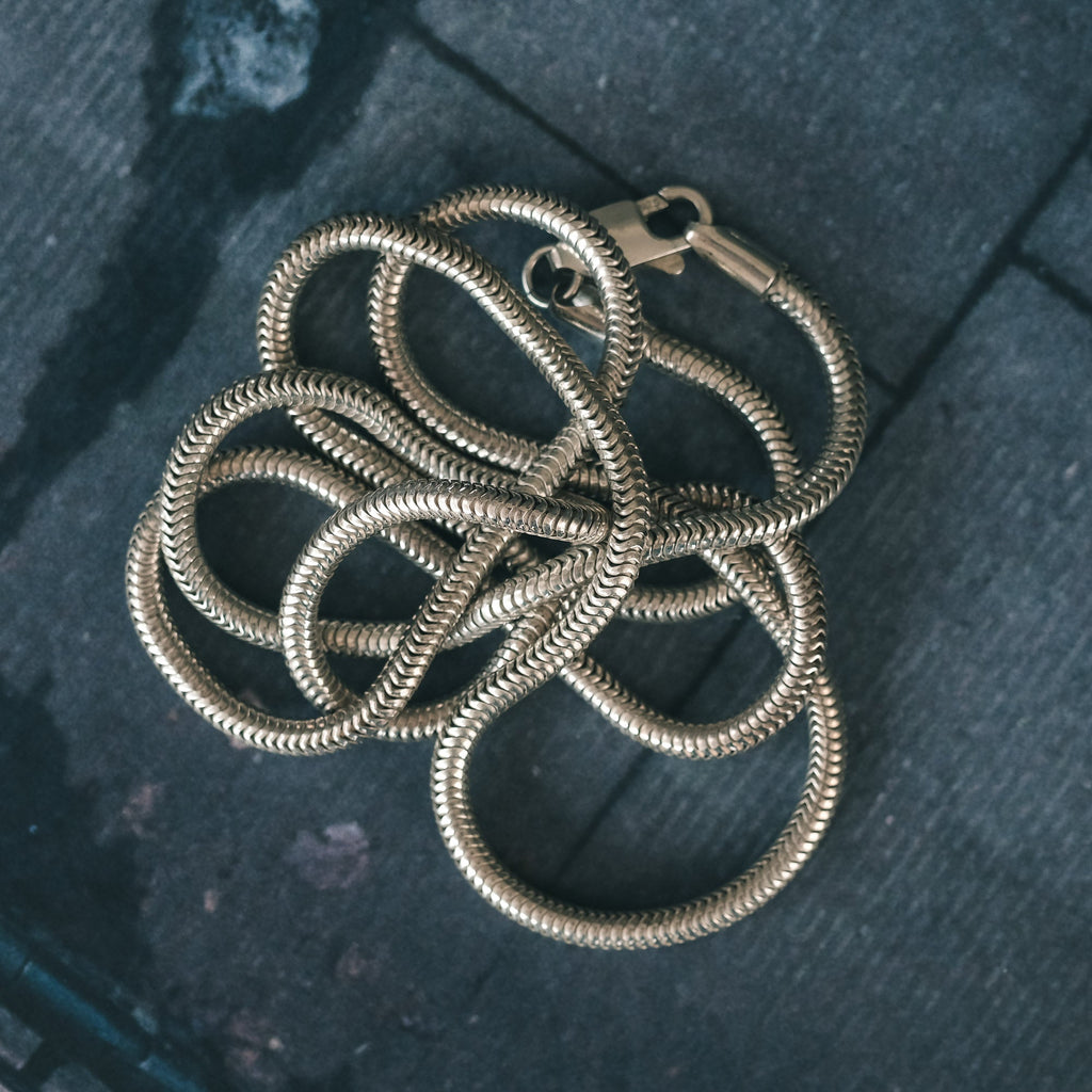 Vintage Silver Snake - Link Chain - Lost Owl Jewelry