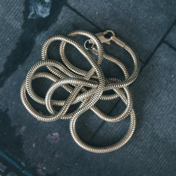 Vintage Silver Snake - Link Chain - Lost Owl Jewelry