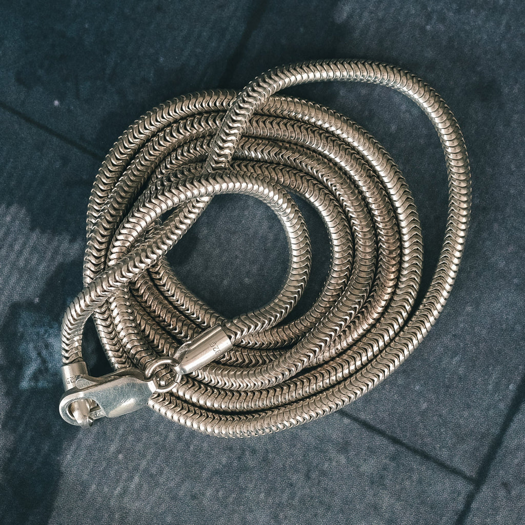 Vintage Silver Snake - Link Chain - Lost Owl Jewelry