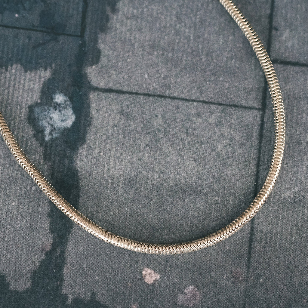 Vintage Silver Snake - Link Chain - Lost Owl Jewelry