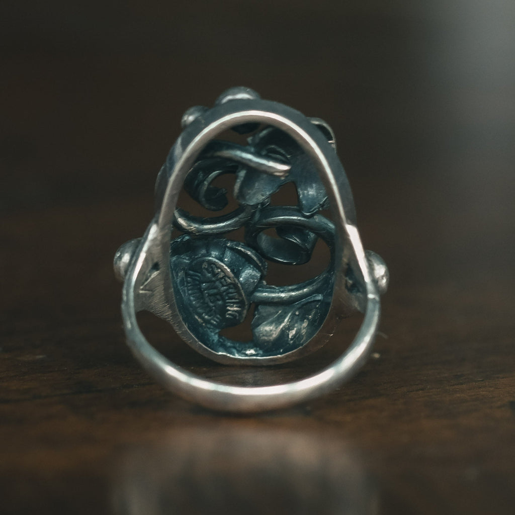 Vintage Silver "Vegetable Ring" - Lost Owl Jewelry