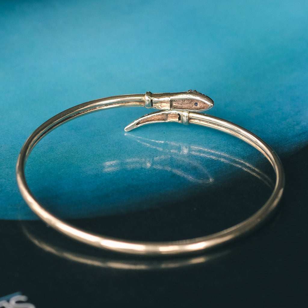 Vintage Snake Bangle - Lost Owl Jewelry