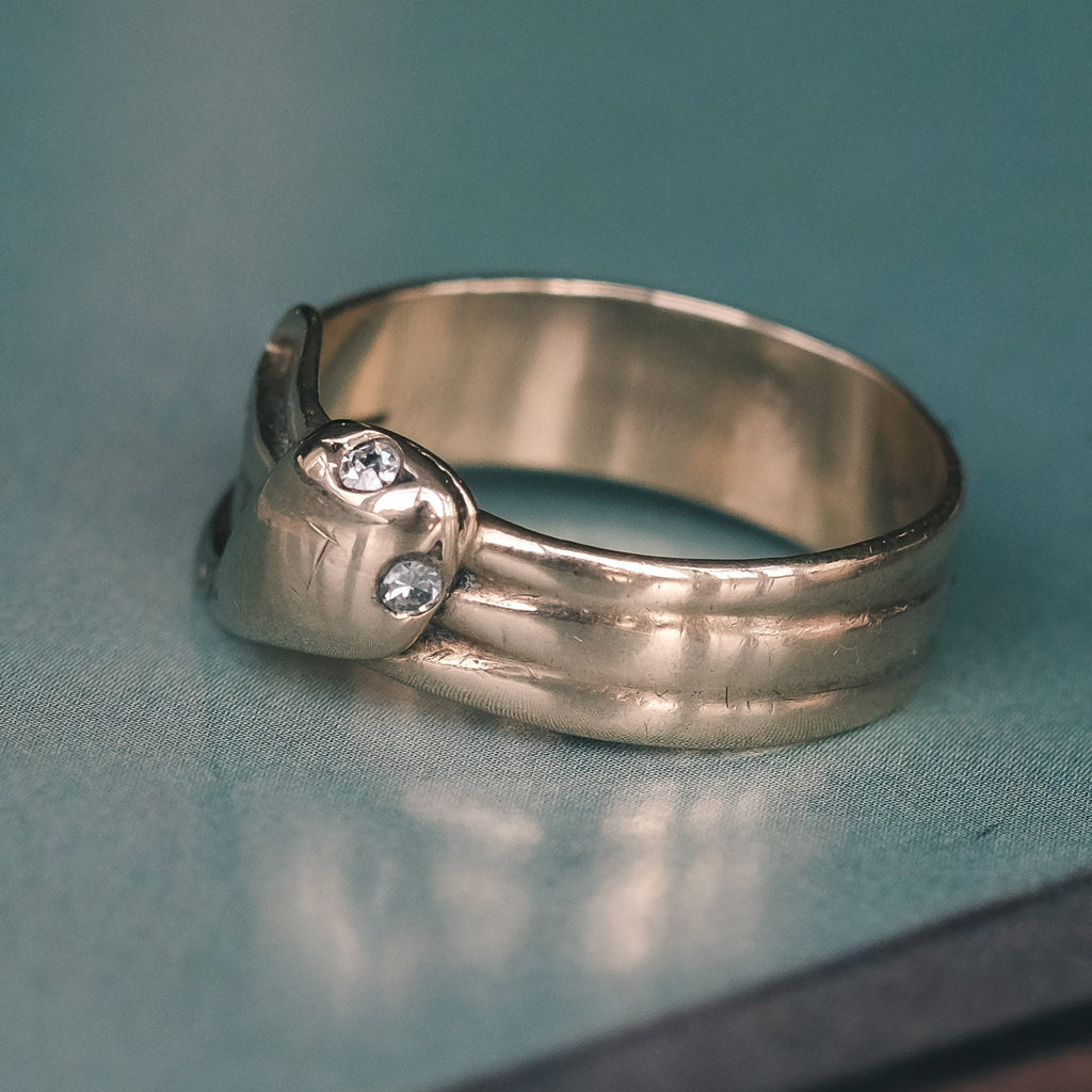 Vintage Snake Ring - Lost Owl Jewelry