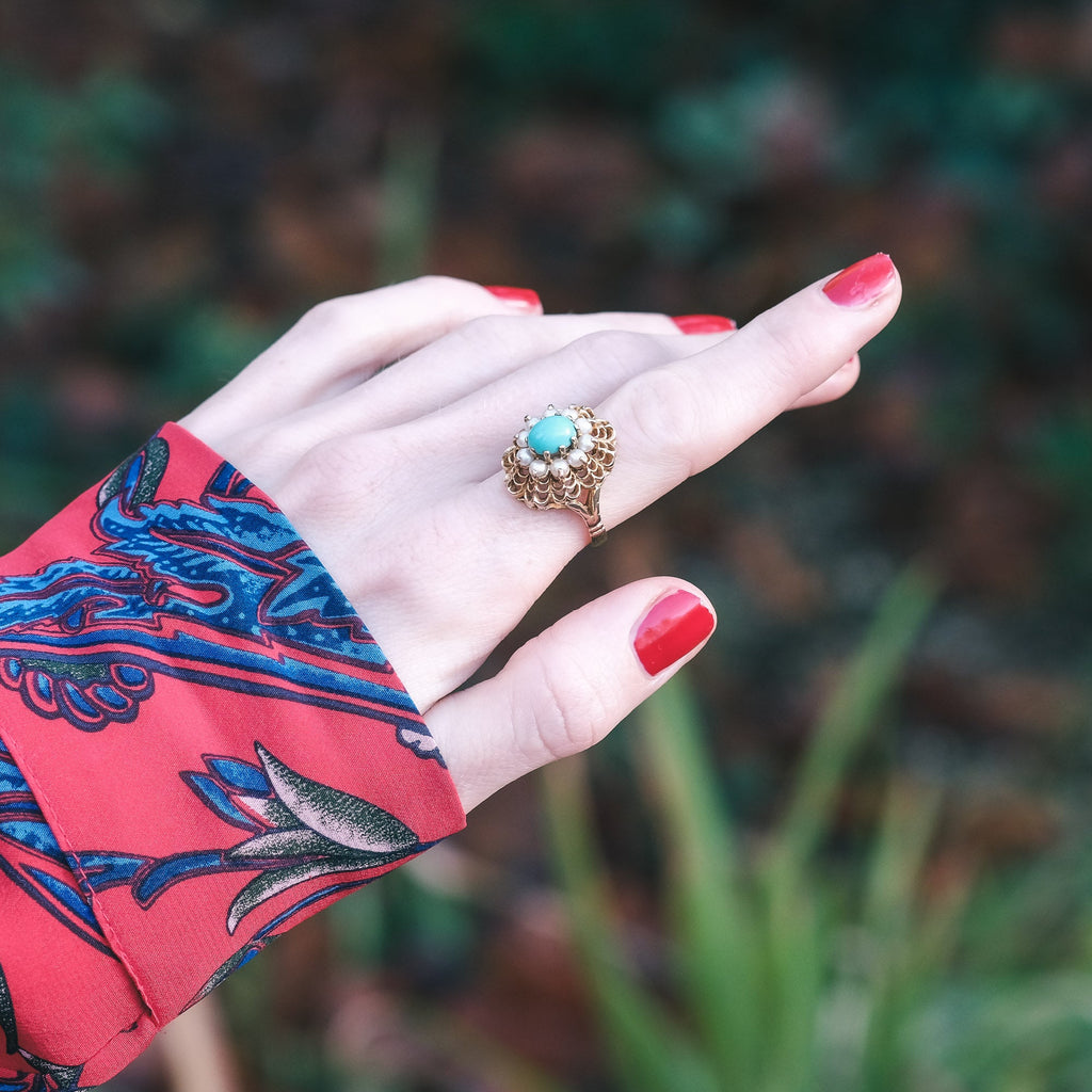 Vintage Spider Web Ring - Lost Owl Jewelry
