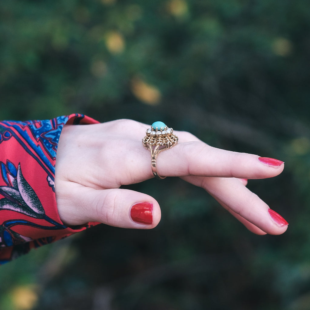 Vintage Spider Web Ring - Lost Owl Jewelry