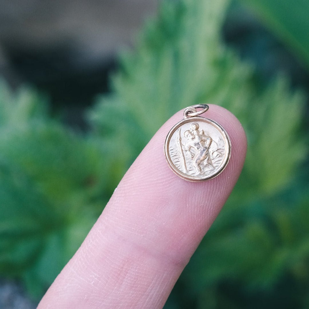 Vintage St Christopher Charm - Lost Owl Jewelry