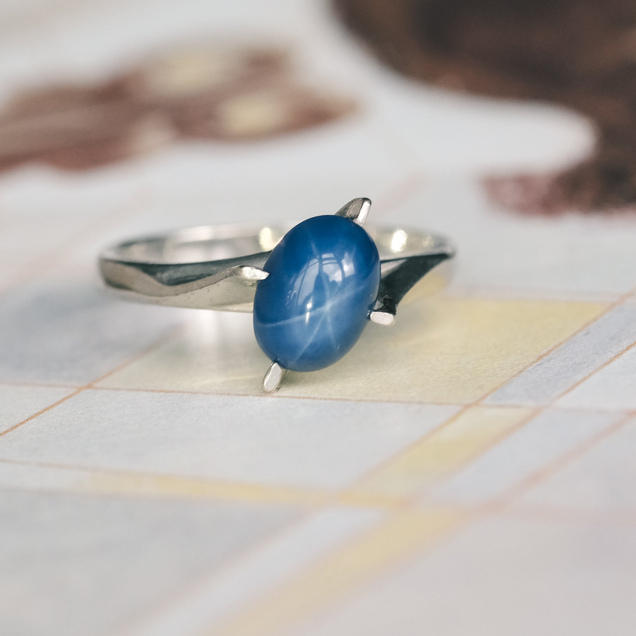 Vintage Star Sapphire Ring – Lost Owl Jewelry