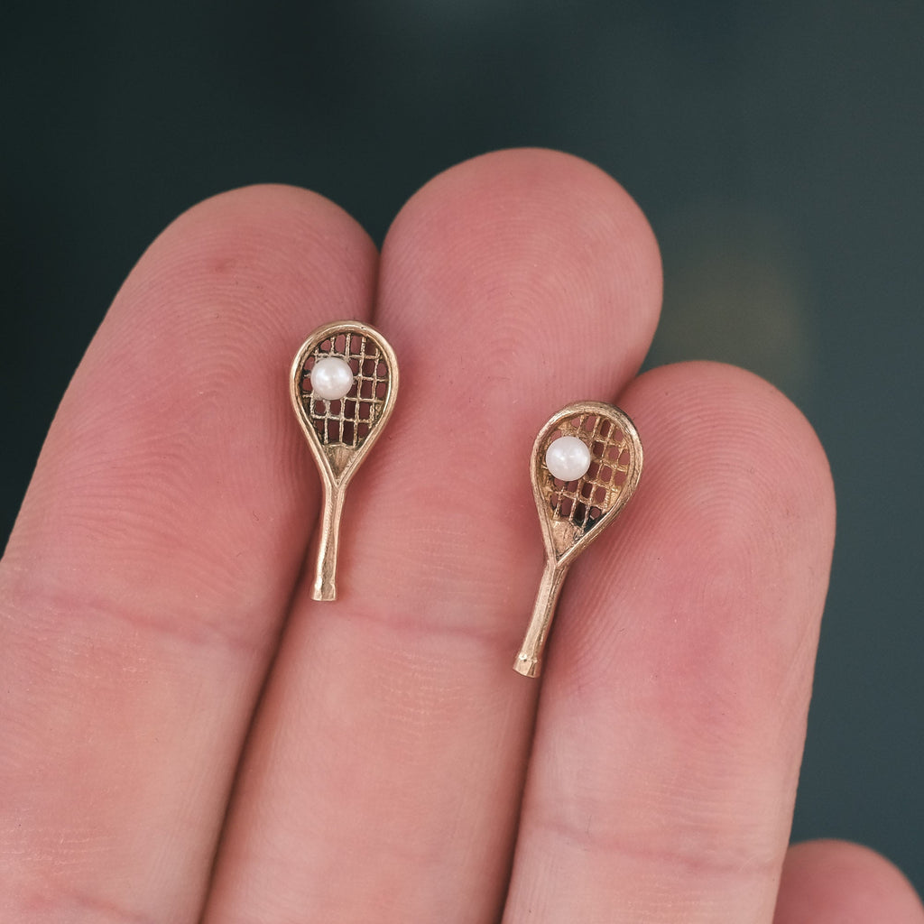 Vintage Tennis Earrings - Lost Owl Jewelry