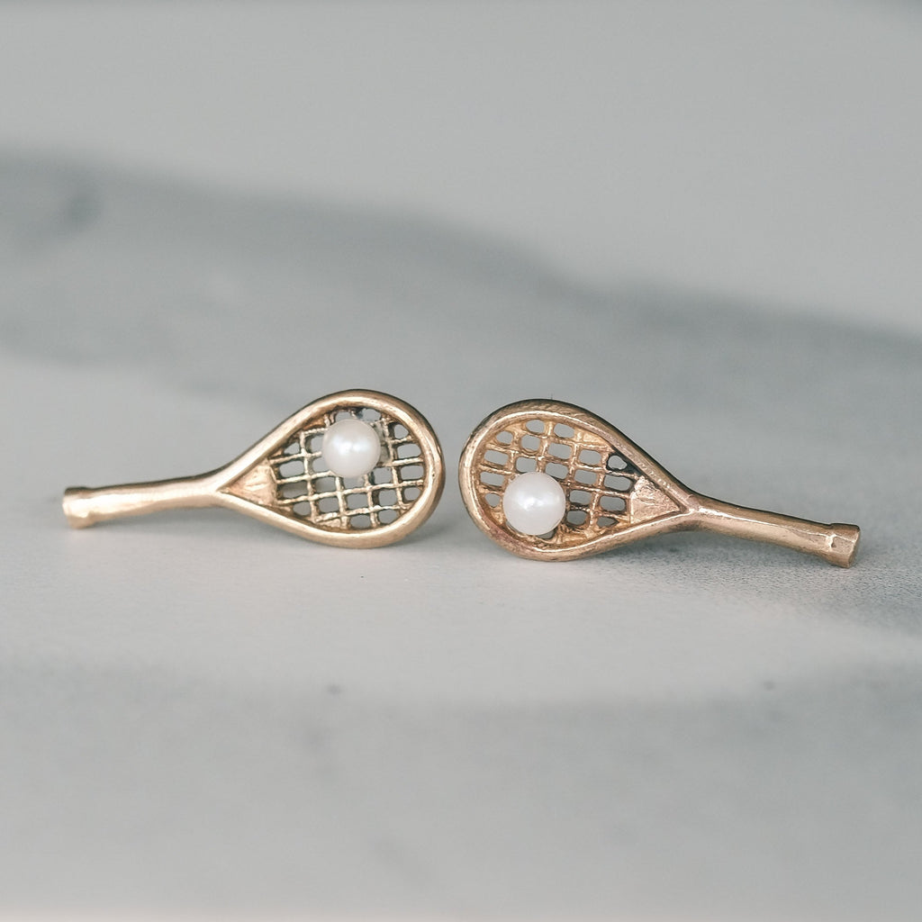 Vintage Tennis Earrings - Lost Owl Jewelry