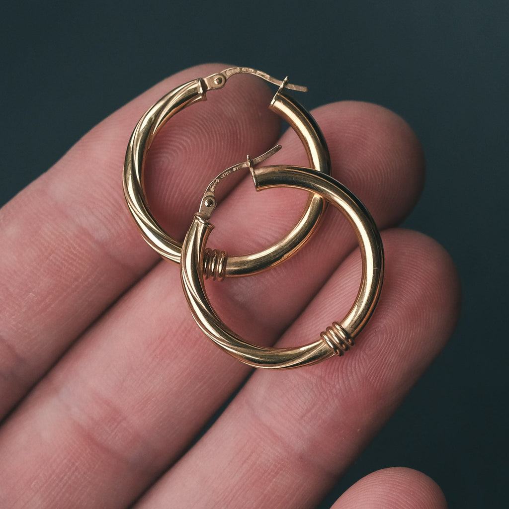 Vintage UnoAErre Hoops - Lost Owl Jewelry