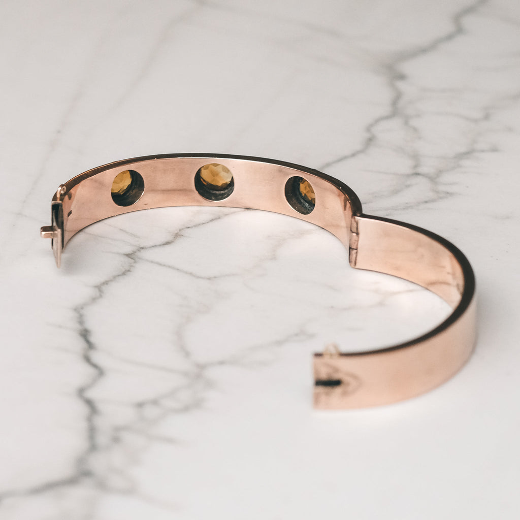 1854 Scottish Agate Bangle - Lost Owl Jewelry