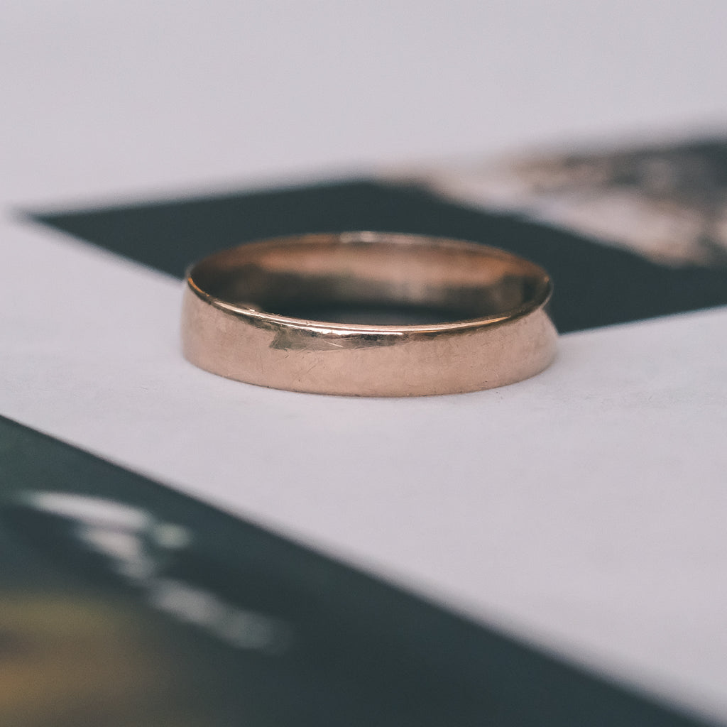 1911 Rose Gold Band - Lost Owl Jewelry