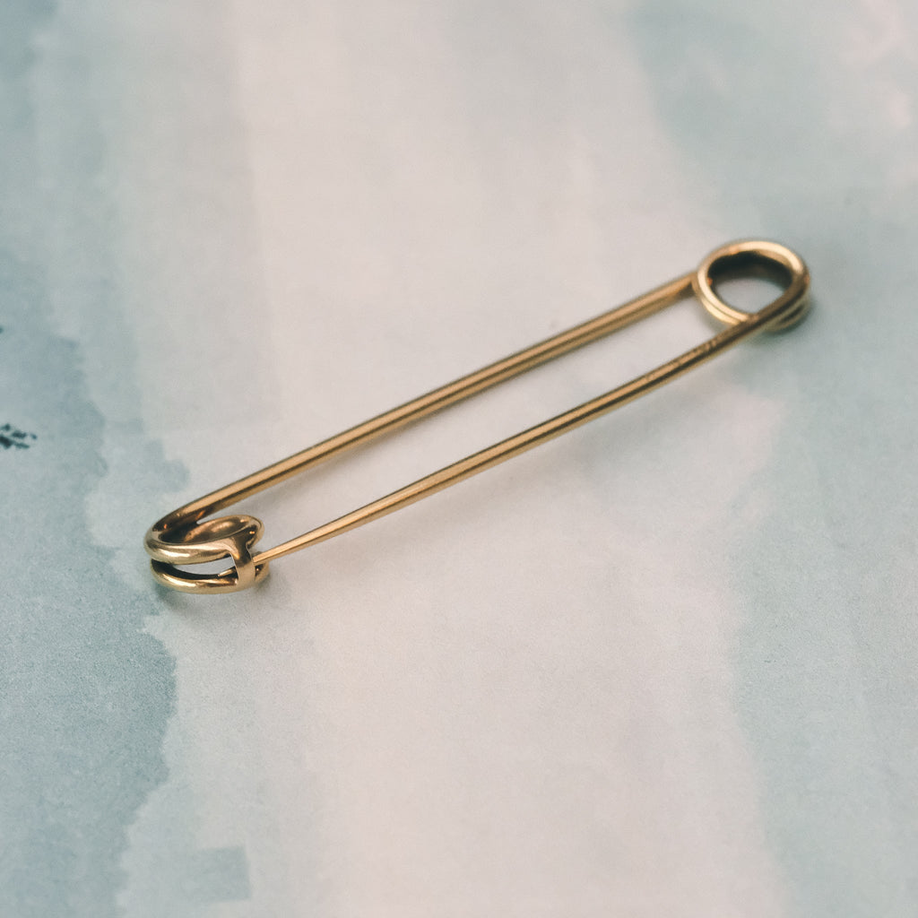 1920s Cartier Safety Pin - Lost Owl Jewelry