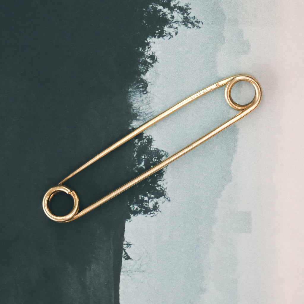 1920s Cartier Safety Pin - Lost Owl Jewelry