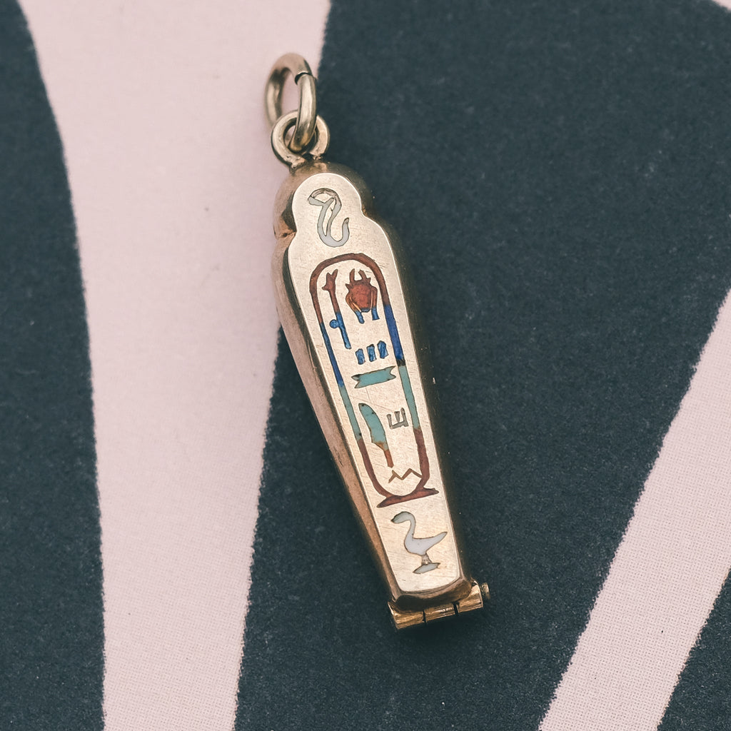1920s Egyptian Revival Gold Mummy - Lost Owl Jewelry