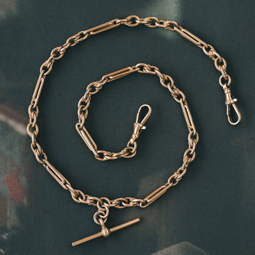 1920s Trombone Link Necklace - Lost Owl Jewelry