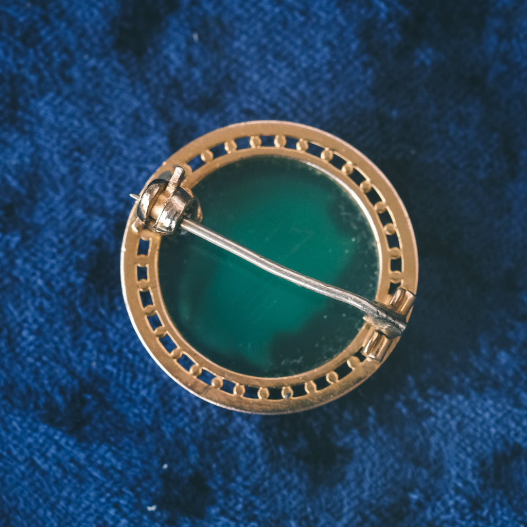 1930s Athena Cameo Brooch - Lost Owl Jewelry