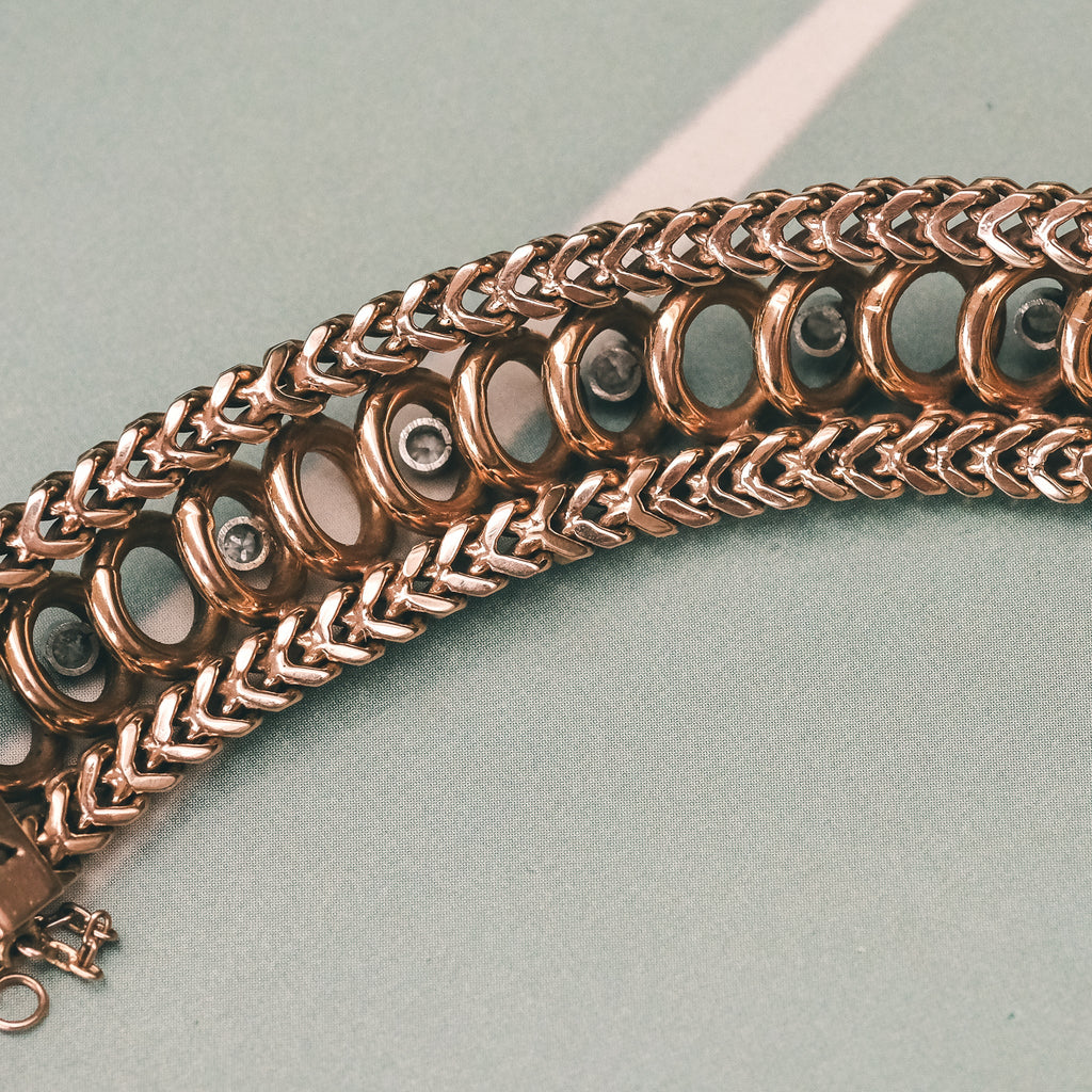 1950s Chains & Hoops Bracelet - Lost Owl Jewelry