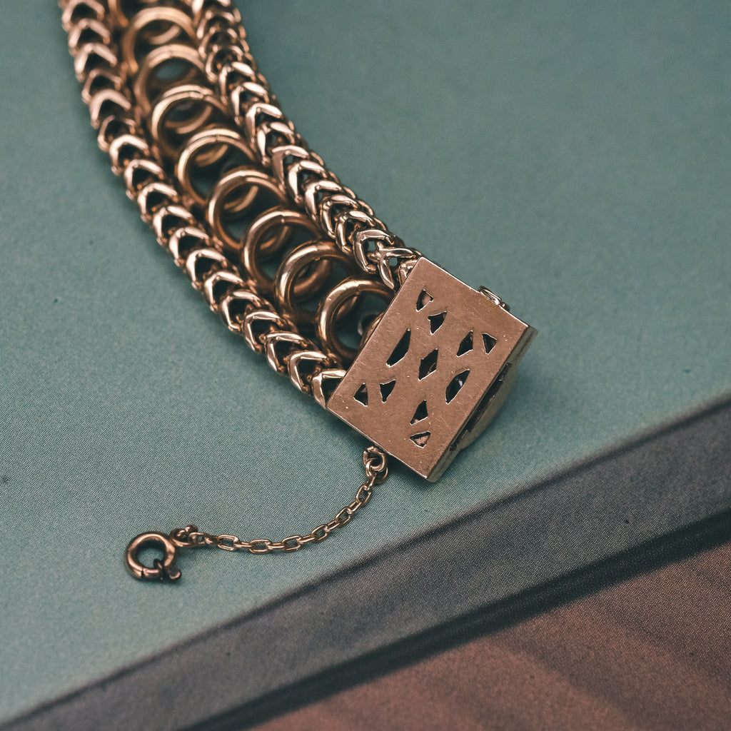 1950s Chains & Hoops Bracelet - Lost Owl Jewelry