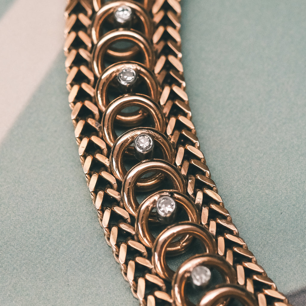 1950s Chains & Hoops Bracelet - Lost Owl Jewelry