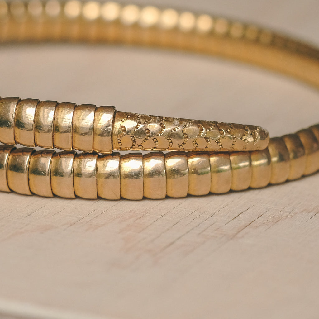 1950s Tubogas Snake Bracelet - Lost Owl Jewelry