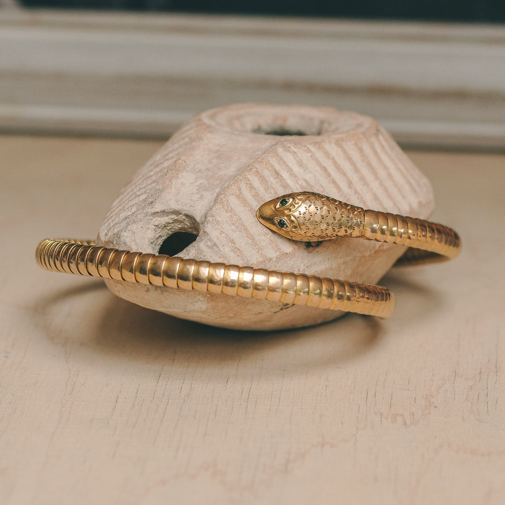 1950s Tubogas Snake Bracelet - Lost Owl Jewelry