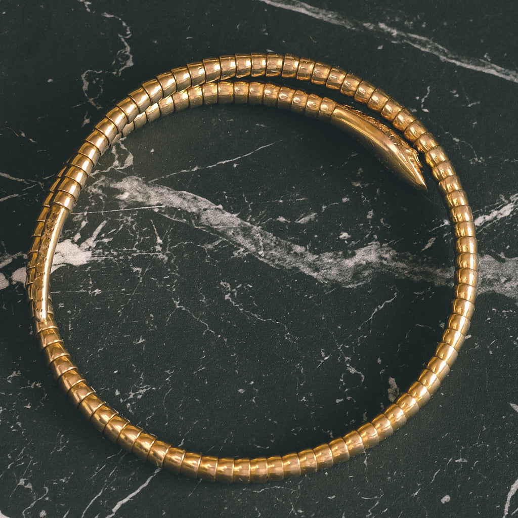 1950s Tubogas Snake Bracelet - Lost Owl Jewelry