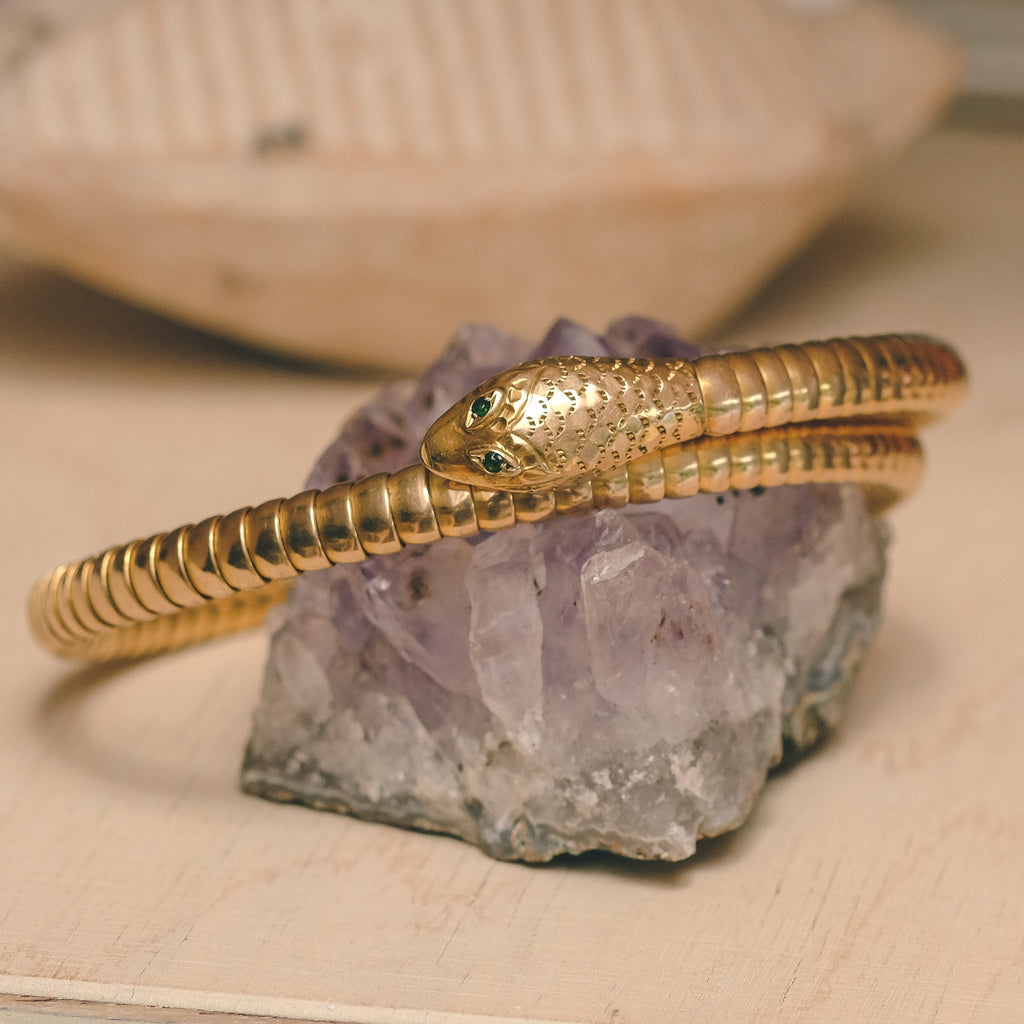 1950s Tubogas Snake Bracelet - Lost Owl Jewelry