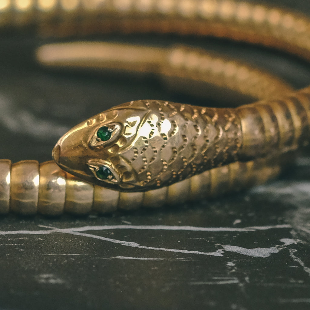 1950s Tubogas Snake Bracelet - Lost Owl Jewelry