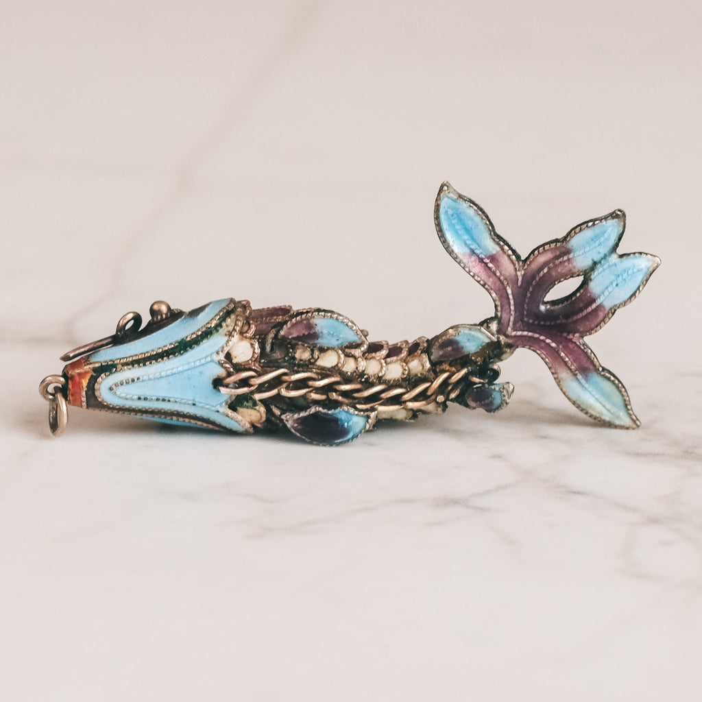 1960s Koi Carp Pendant - Lost Owl Jewelry