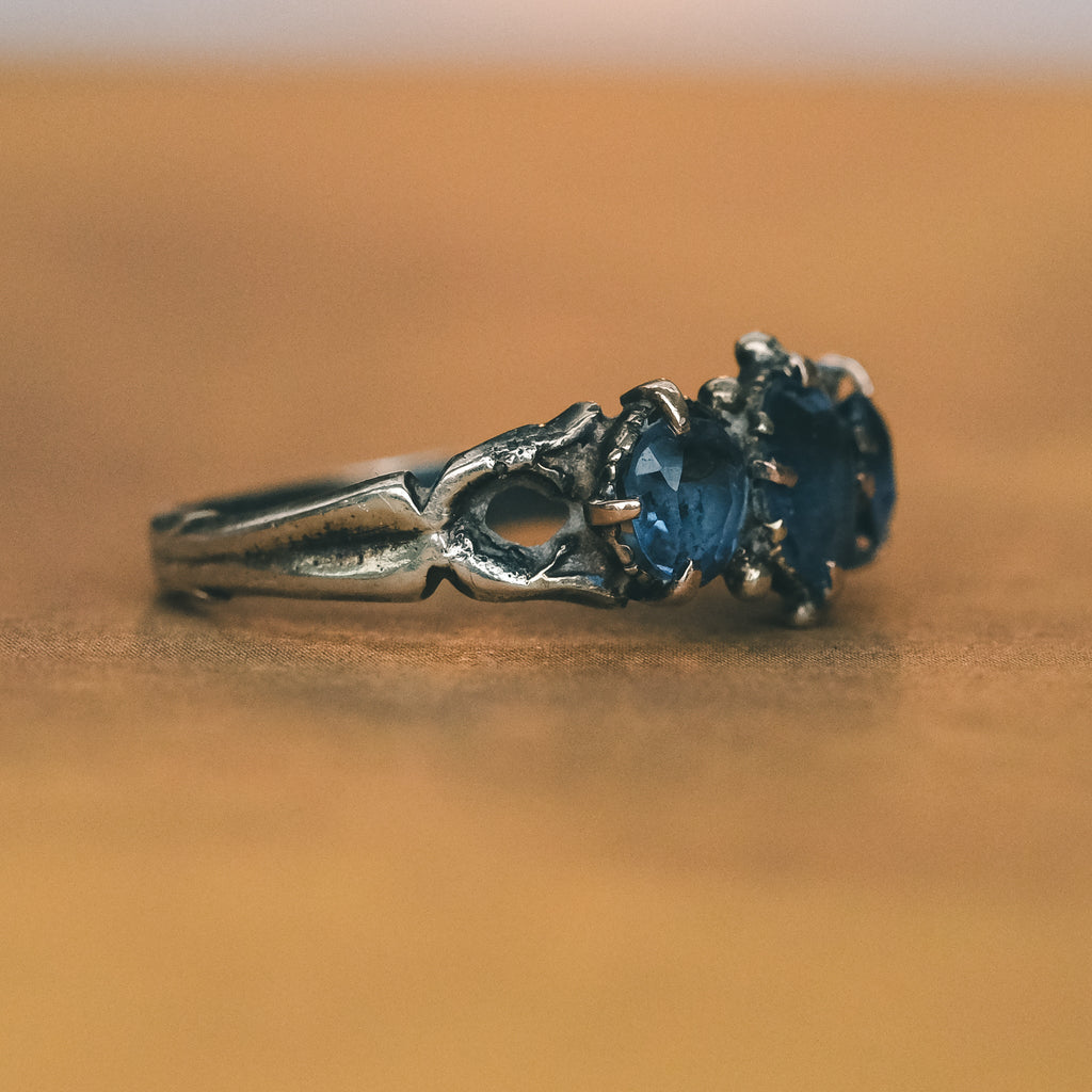 1960s Sapphire Trilogy Ring - Lost Owl Jewelry