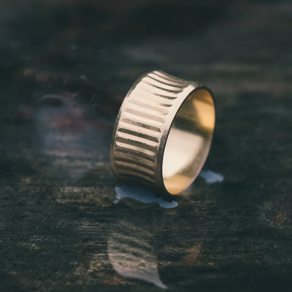 1964 22ct Gold Fluted Band – Lost Owl Jewelry