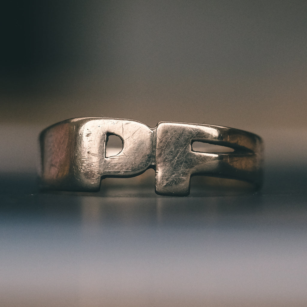 1979 PF Initials Ring - Lost Owl Jewelry