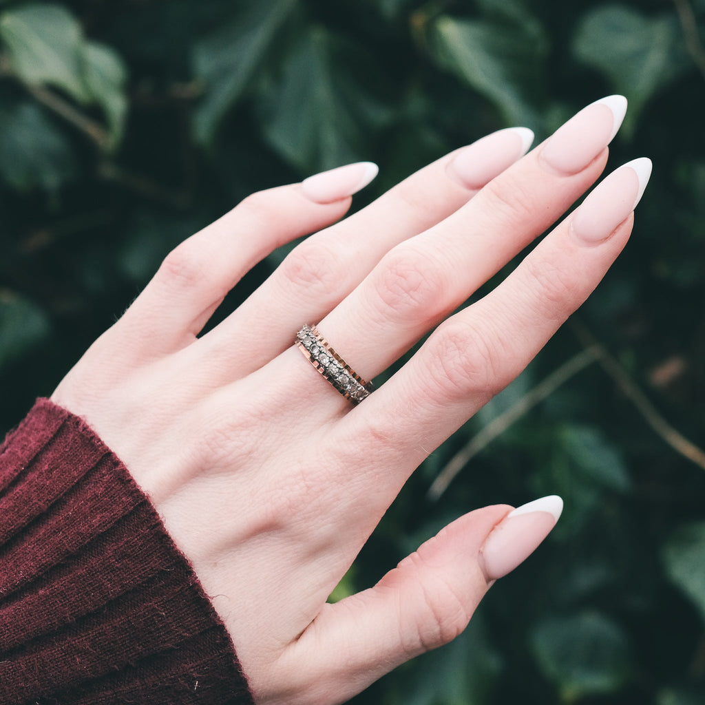 1980s Diamond Eternity Ring - Lost Owl Jewelry